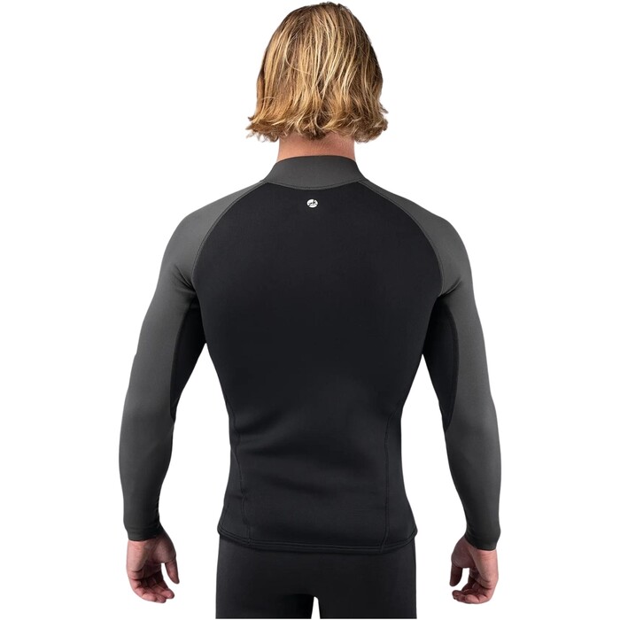 2024 Zhik Mnner Microfleece X Neoprene Wetsuit Top DTP-0580-BLK - Black